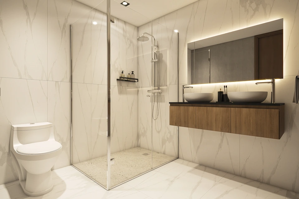 Render de Tipo A · Baño · otra vista