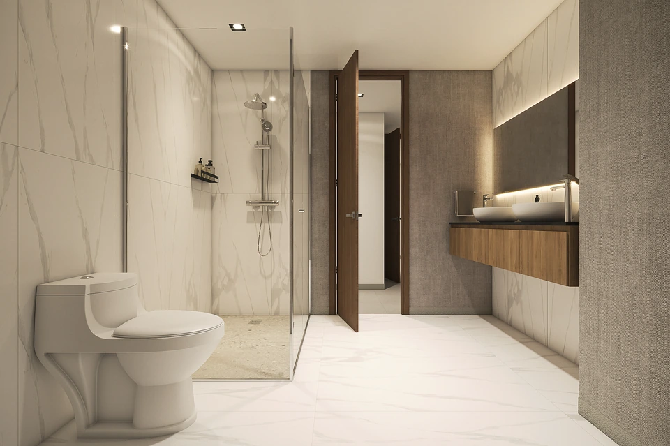 Render de Tipo B · Baño · otra vista