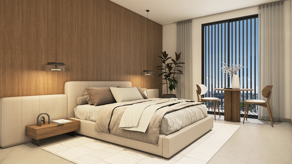 Render de Tipo B · Habitación principal · otra vista