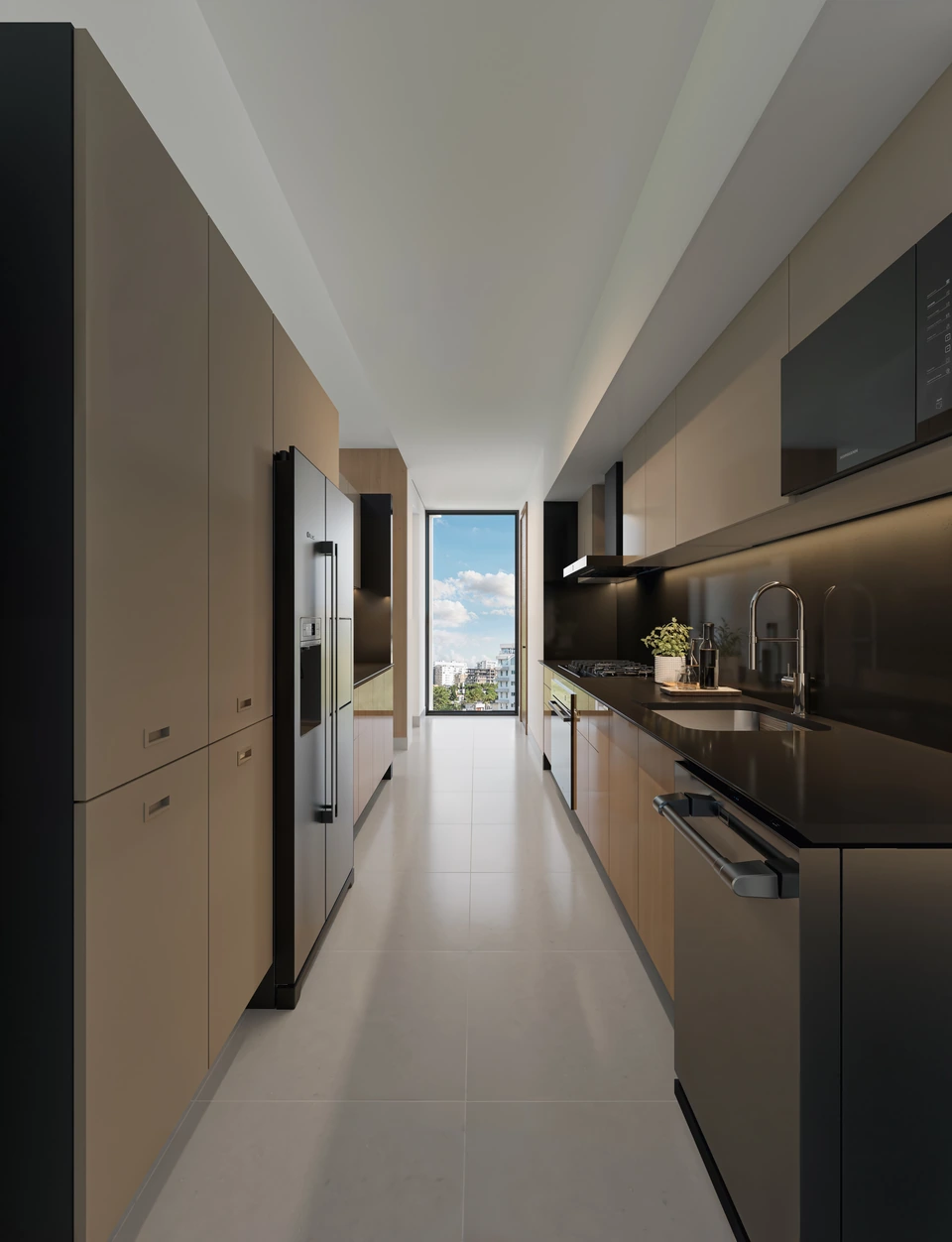 Render de Tipo B · Cocina