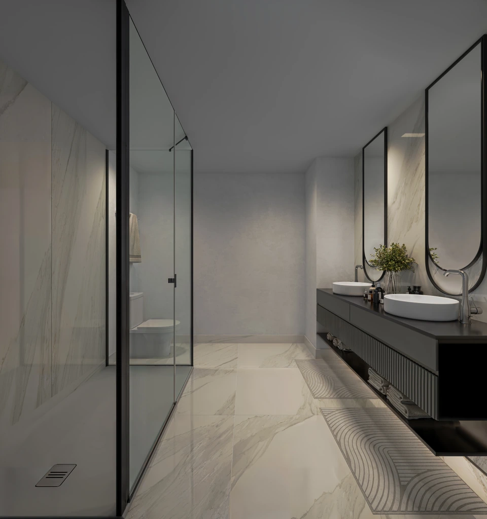 Render de Tipo B · Baño