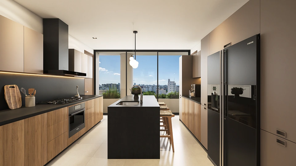 Render de Tipo C · Cocina · otra vista