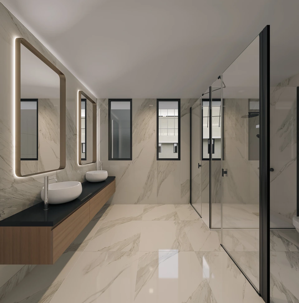 Render de Tipo C · Baño