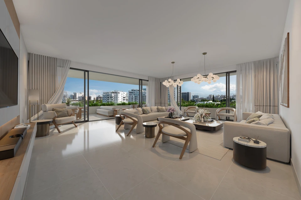 Render de Tipo C · Sala